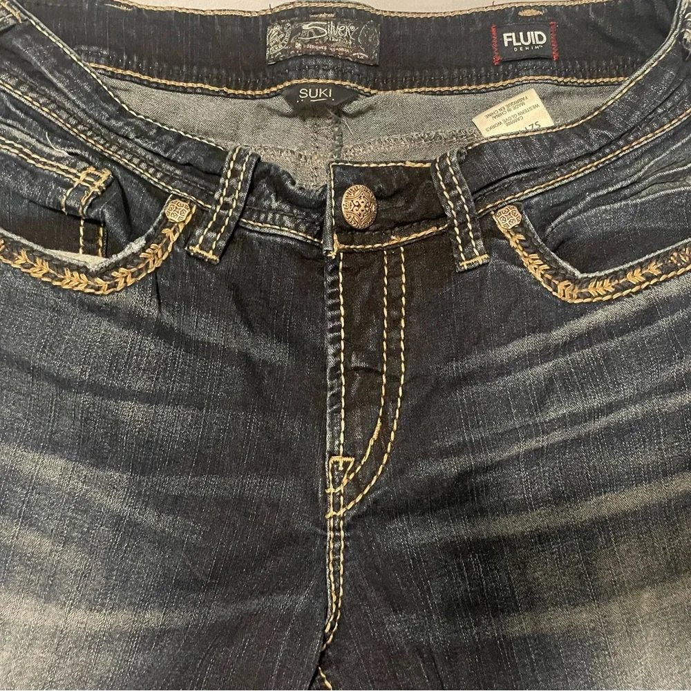Silver Y2K bootcut - Picture 3 of 5